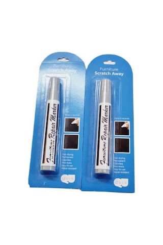 Rötuş Kalemi Ceviz Renk Ahşap Rötuş Kalemi / 2 Adet