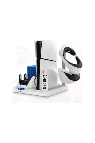 Ps5 Slım / Fat Soğutucu Özellikli Vr Standlı Şarj Dikey Standı Pg-p5s028