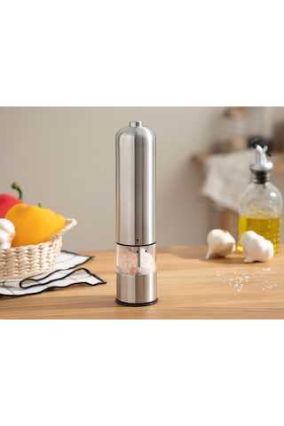 English Home Blake Çelik Pilli Otomatik Değırmen Silver Gümüş