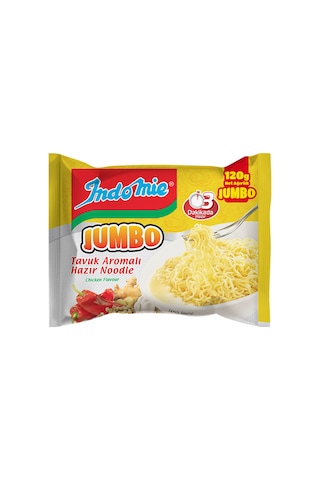 Indomie Noodle Jumbo 120 Gr Tavuklu X 24 Adet