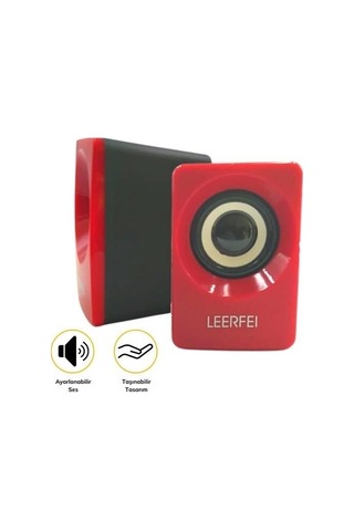 9048523491517 - Buffer N62 1+1 Multimedia Usb Ve Jacklı Mini Hoparlör Yüksek Stereo Ses Sistemi