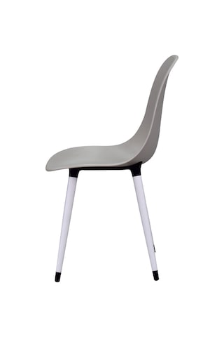 Vilinze Eames Beyaz Ahşap Ayak Plastik Gri Sandalye Eames-beyaz Gri - Beyaz