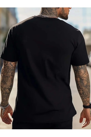 Startmore Unisex Baskılı Oversize Siyah
