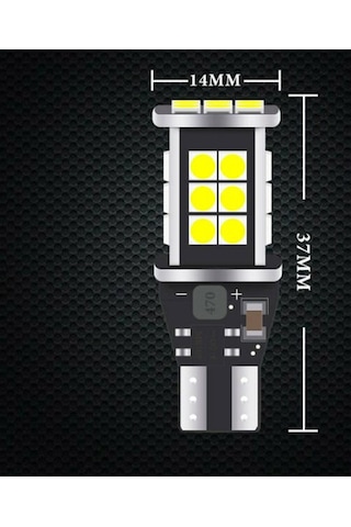 T15 24 Led Universal Turuncu Renk Park Geri Vites Ampulü