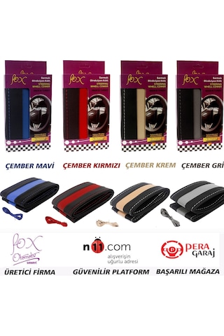 Fox Marka Sarmalı Direksiyon Kılıfı 14 Farklı Model