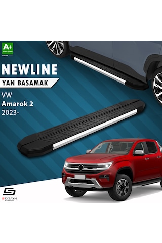S-dizayn Vw Amarok 2 Newline Krom Yan Basamak 203 Cm 2023 Üzeri A+ Kalite