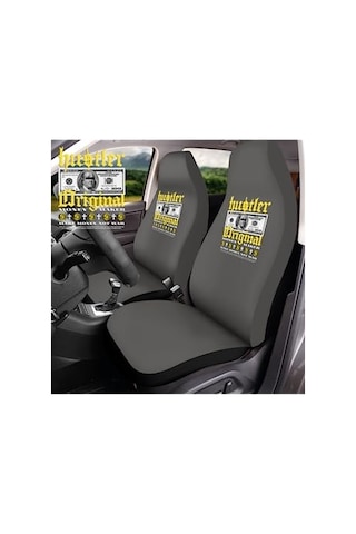 Mirsepet Fiat Palio Weekend İle Uyumlu Oto Koltuk Kılıfı Gri 4 Parça Tasarım Logo Hustle 22985992