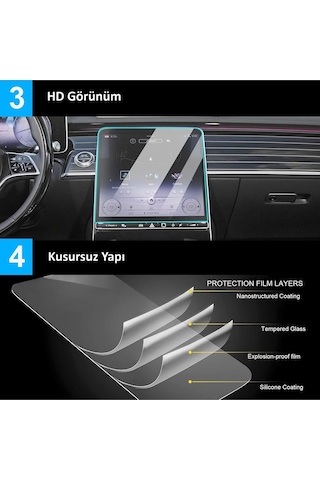 Volkswagen Tayron Uyumlu 2024 2025 Model 12.9 İnç Multimedya 9h Nano Ekran Koruyucu