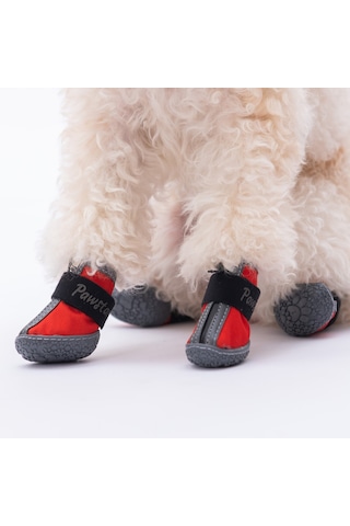 Pawstar Kırmızı Köpek Ayakkabısı
