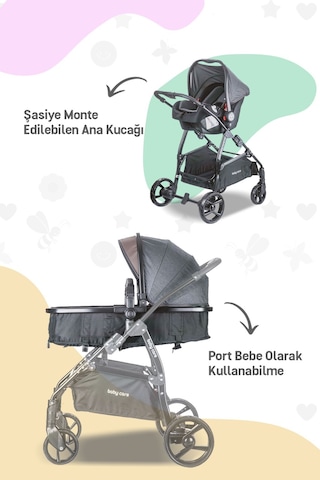 Bc 315 - Safari Pro Travel Sistem Bebek Arabası Vizon