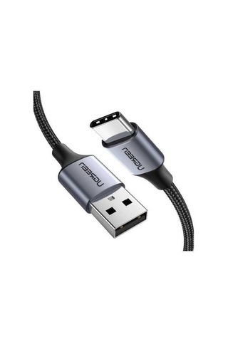 Novahub 0,5 M 3a Hızlı Şarj & Veri Aktarımı Usb 2.0 Tip-c Alüminyum Kabuk Kablo, Siyah