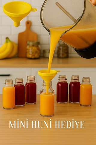 Rotanev 12 Adet Cam 50 ML Mini Shot Ginger Detox Şişe Plastik Sızdırmaz Kapaklı Kolonya Koku Süs Küçük Şişe