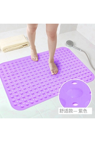 Yifomall Banyo Düşakabin Anti Kayma Matı - Lavanta Rengi 70x35 Cm, Ev Kullanıma Uygun, Konforlu Ve Dayanıklı Taban Kaplama Diğer