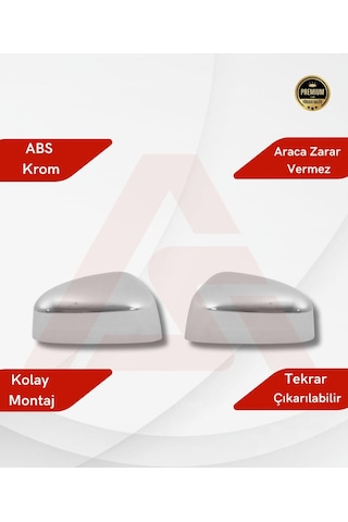 Ford Focus 3-3.5 2011 Üzeri Ayna Kapağı Kromu 2 Parça Abs Krom