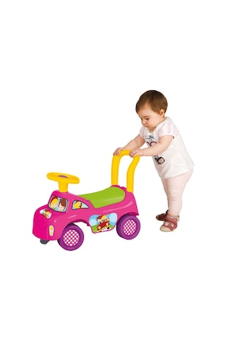 Pembe İlk Arabam - İlk Arabam - Binmeli Araba - Çocuk Arabası - İlk Adım Arabası