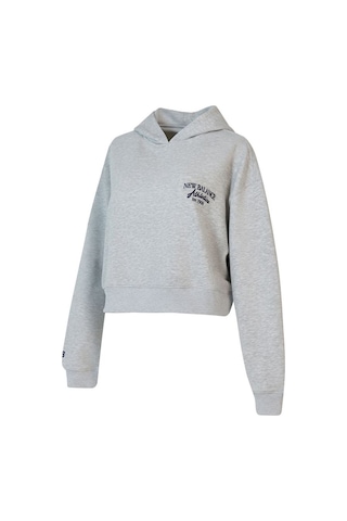 New Balance Nb Lifestyle Women Hoodie Kadın Gri Sweatshirt - Wnh1639