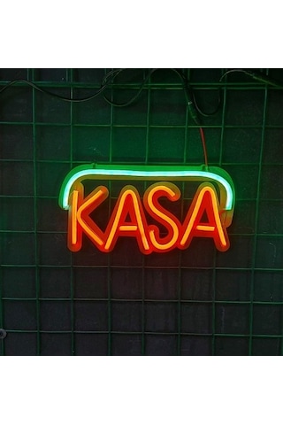 Kasa Yazısı Neon Led Işıklı