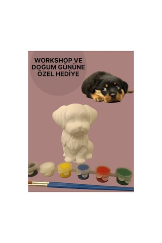 3d Köpek Figür Boyama Seti - Kendin Boya Hobi Ve Etkinlik Seti - Akrilik Boya + 2 Fırça 3d Köpek Figür Boyama Seti - Kendin Boya Hobi Ve Etkinlik Seti - Akrilik Boya + 2 Fırça