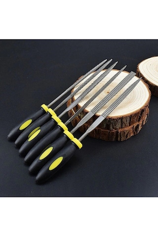Senbang Ahşap İçin Mini Törpü Seti 14 Cm Plastik Saplı Eğe Takımı 6 Parça