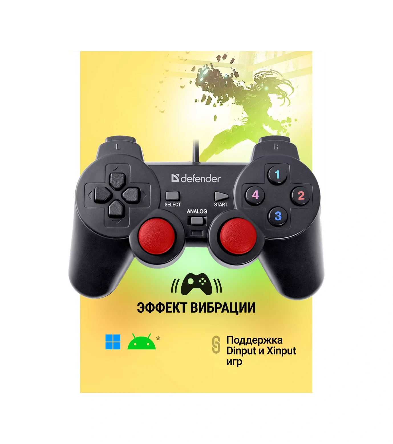 Defender Kablolu Bağlantılı Glyder Pc Gamepad 88836289