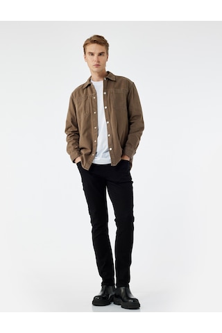 Koton Pamuklu Normal Bel Slim Fit Jean Pantolon - Brad Jean Siyah 6wam40023nd Siyah