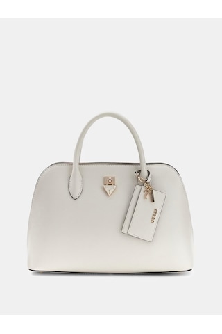 Guess Patsie Logo Kadın El Çantası Hwzg9919060 Krem