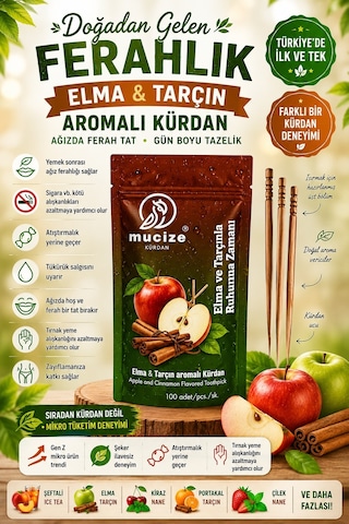Mucize Elma-tarçın Aromalı Kürdan Refill Doypak