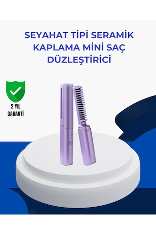 Taşınabilir Saç Düzleştirici Tarak Ayarlanabilir Isı Kontrollü