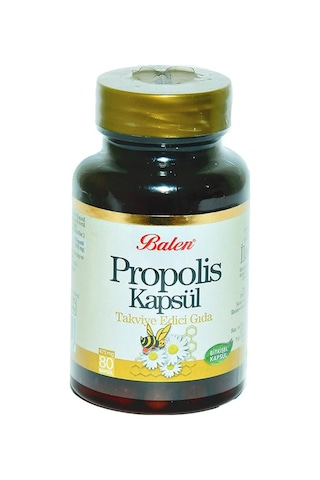 Balen Doğal Propolis Kapsülü 475 MG x 80 Bitkisel Kapsül