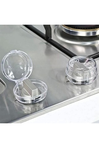 Isıya Dayanıklı Plastik Ocak Düğme Koruyucu Düğme Kilidi Emniyet Düzeneği Çok Renkli