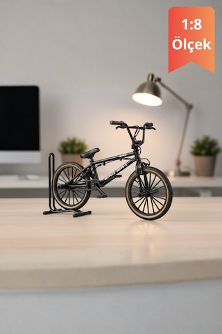 Siyah Yüksek Kaliteli Metal 1:8 Ölçek Oyuncak Bmx Bisiklet Koleksiyonluk Die Cast Model Bisiklet Çok Renkli