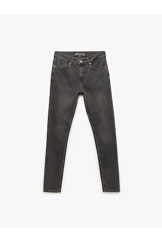 Koton Normal Bel Pamuklu Skinny Fit Jean Pantolon - Michael Jean Antrasit 6wam40109nd Antrasit
