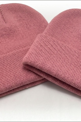 Moibody Premium Unisex Beanie Bere Seti 2 Li Paket Soluk Pembe Soluk Pembe