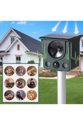 Lichen Ultrasonik Fare Kovucu, Kızılötesi Sensör Led Yanıp Sönen