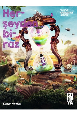 Golonya Karışım Kokulu Cam Şişe Kolonya 250 ML