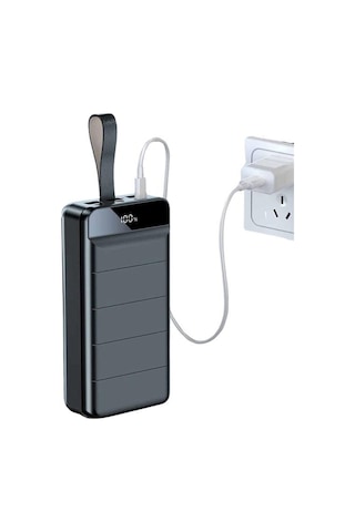 Tek Taşınabilir Powerbank 50.000 Mah 4 Girişli Hızlı Şarj Led Göstergeli Fenerli Şarj Najmaddin 18311844