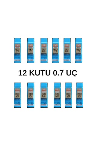 0.7 Kalem Ucu 120'li, Mikrogold Marka 12 Kutu K