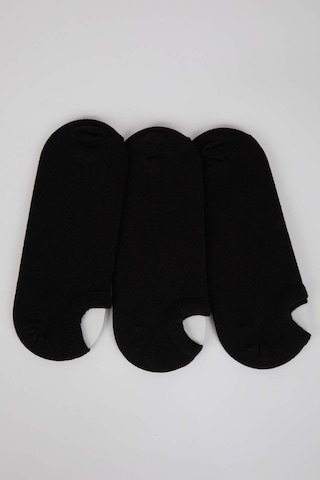 Defacto Erkek Görünmez 3lü Pamuklu Sneaker Çorap K4595aznsbk23 Siyah-bk23