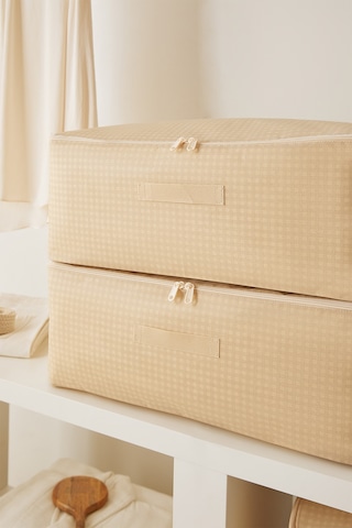 Home Wave 4'lü Orta Boy Bej Pötikare Hurç Set 52 x 28 x 21 cm