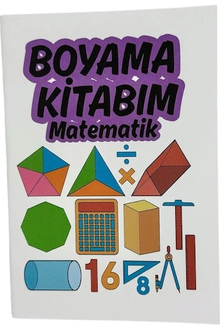 Matematik Temalı Seyahat Boy Boyama Kitabı 140x100 Mm