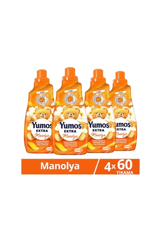Yumoş Extra Çamaşır Yumuşatıcı 60 Yıkama Manolya 1440 Ml X4 Diğer