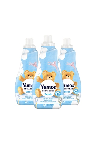 Yumoş Doğal Özler Konsantre Çamaşır Yumuşatıcısı Bebek 1200 Ml 50 Yıkama 3 Adet Diğer