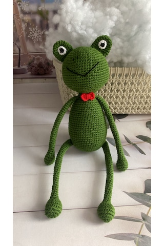 Amigurumi Kurbağa Uyku Arkadaşı Amigurumi Kurbağa Uyku Arkadaşı
