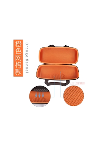 Dianziye Jbl Xtreme2/3 Hoparlör İçin Siyah Taşınabilir Koruyucu Çantası - Turuncu İç Çekmece, Dayanıklı Malzeme, Taşınabilirlik Ve Korumayı Birleştirir