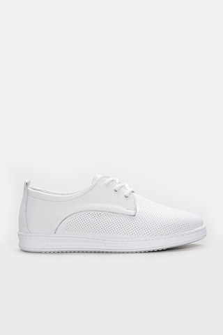 Fast Step Hakiki Deri Kadın Casual Ayakkabı 313za1016lzr Beyaz - Beyaz
