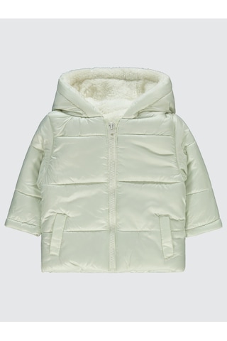 Civil Baby Kız Bebek Kapüşonlu Mont 6-18 Ay Ekru Ekru