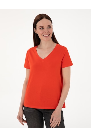 Pierre Cardin Kadın Kırmızı Tişört Basic 50305749-vr030 Kirmizi