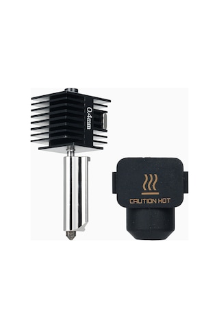 Jeemson Bambu Lab A1/a1mini Uyumlu 0.4mm Sert Çelik Nozzle, 3d Yazıcı Isı Ucu Seti, Ekstruder Değişim Parçası, Silikon Kılıf Dahil