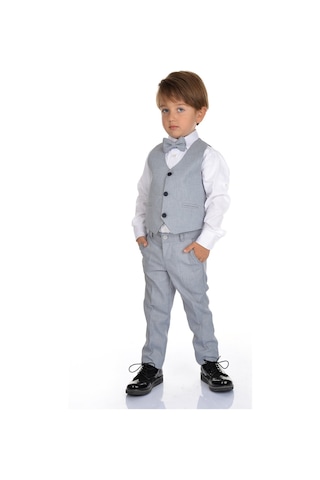 Yelekli Erkek Çocuk Takım Elbise
