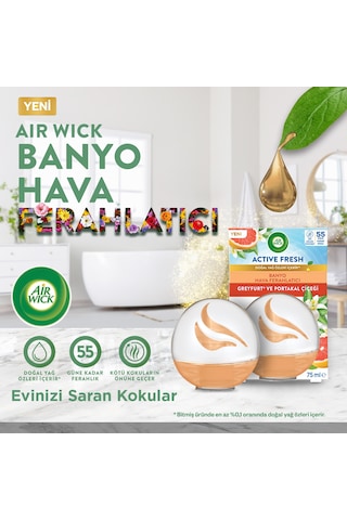 Air Wick Decosphere Hava Tazeleyeci Greyfurt Ve Portakal Çiçeği 75ml